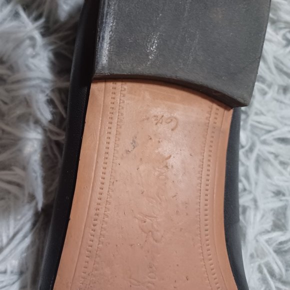 Sam Edelman Black Pointed Square Toe Leather Loafers Womens Size 6.5 - Picture 9 of 13